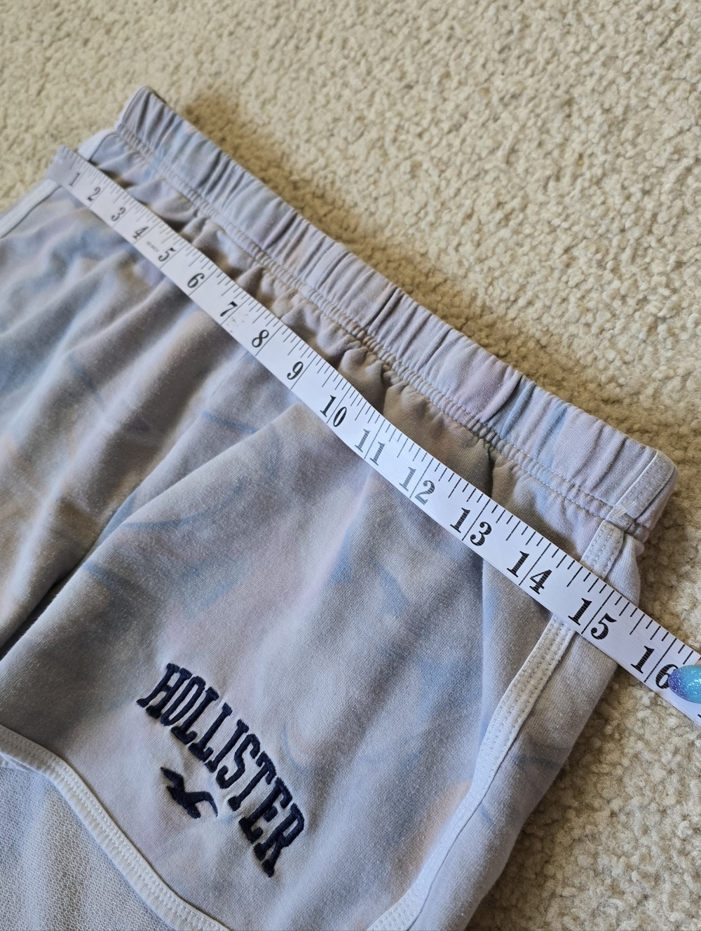 Hollister Swirl High Rise Comfy Shorts Elastic Waist Womens Size Medium - Picture 4 of 8